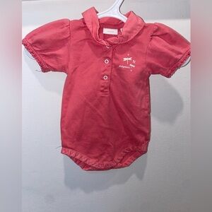 5/$15 Mexx Pink Baby Onesie with Collar